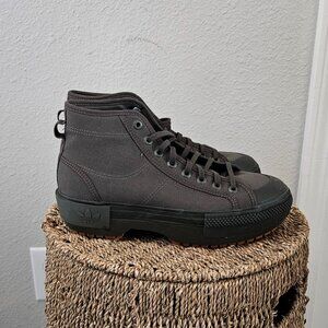 ADIDAS Womens Nizza Trek Solid Green Platform Shoes